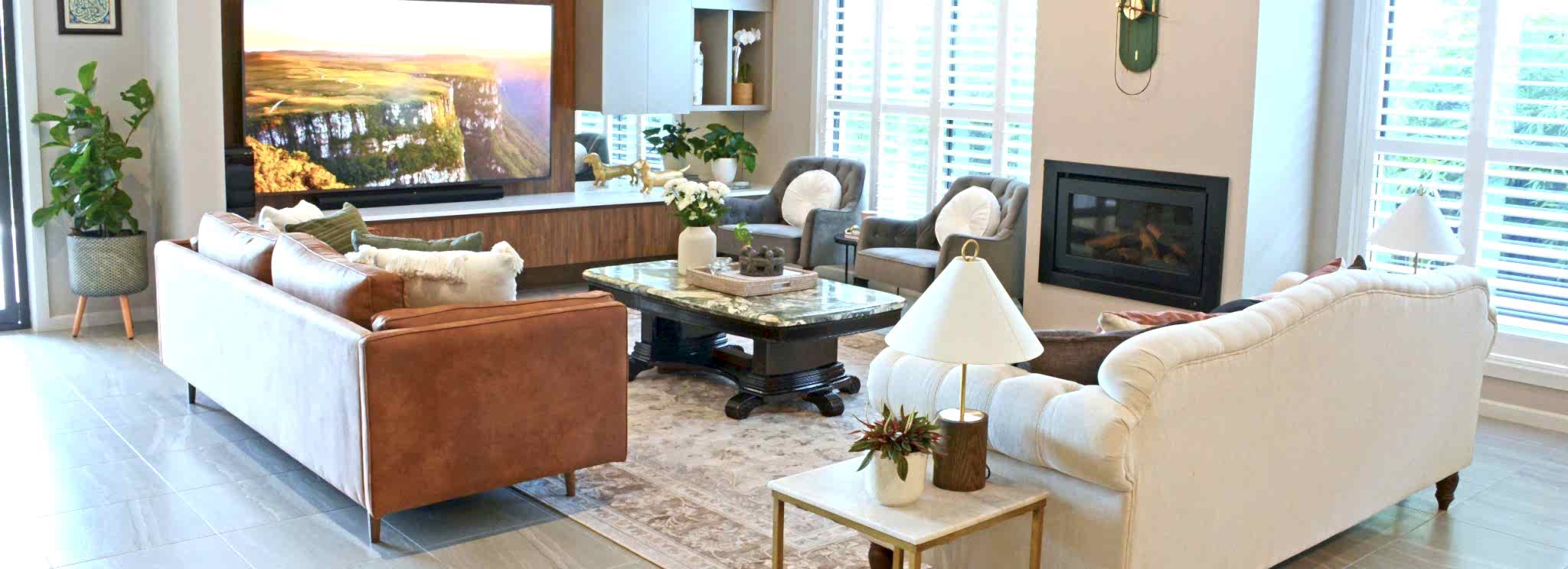 Kingswood Living Room Design and Decoration